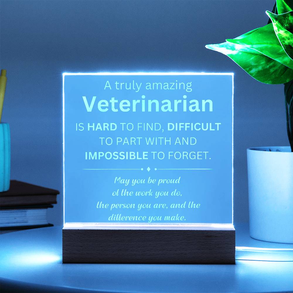 Veterinarian Engraved Plaque 2