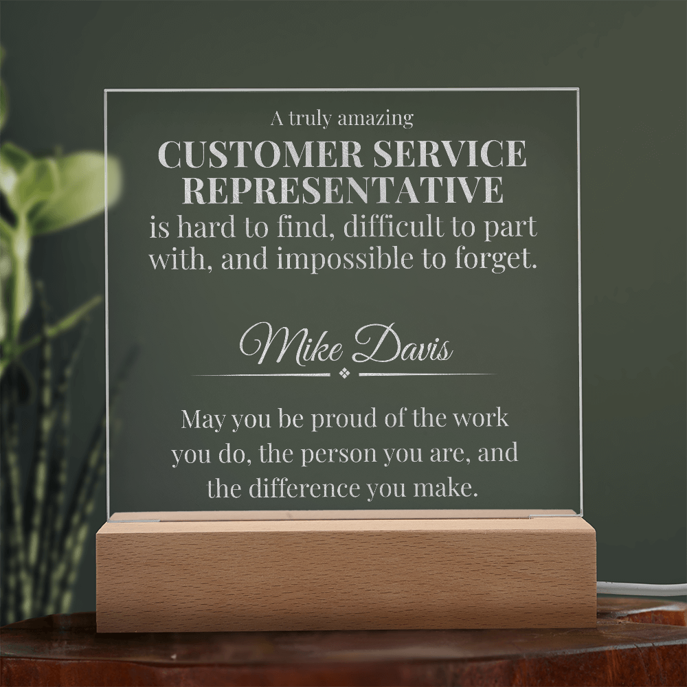 Customer Service Representative Acrylic Plaque Gift | A Truly Amazing Dispatcher Is Hard to Find