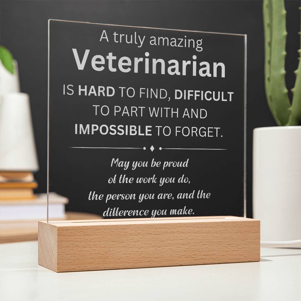 Veterinarian Engraved Plaque 2