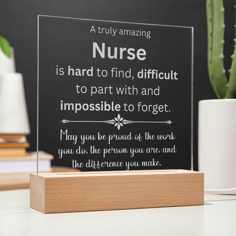 Nurse Engraved  Acrylic Plaque