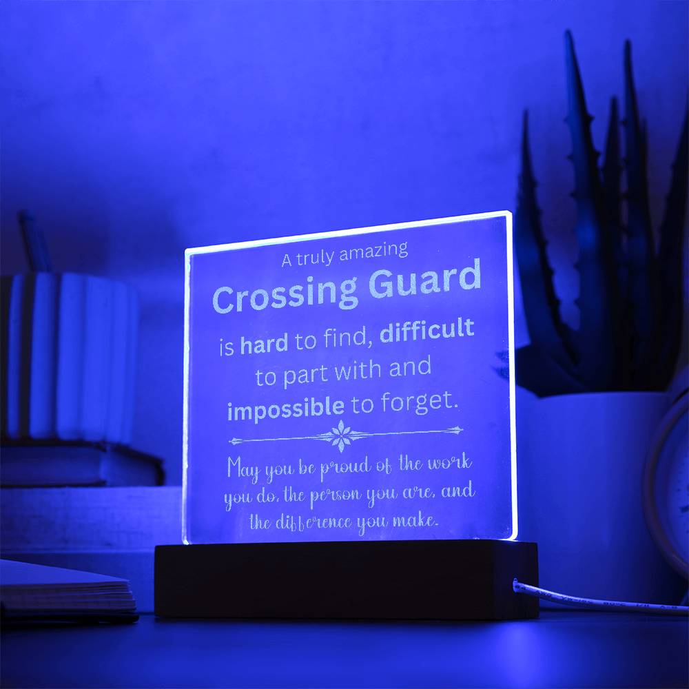 Crossing Guard  Acrylic Plaque