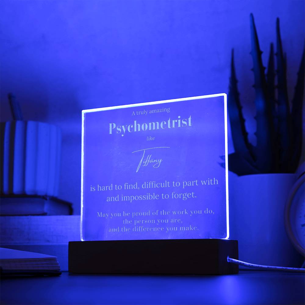 Personalized Psychometrist Acrylic Plaque