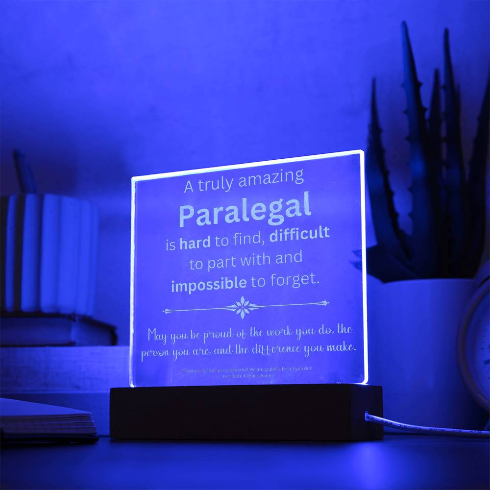Engraved Paralegalengravedpersonalized