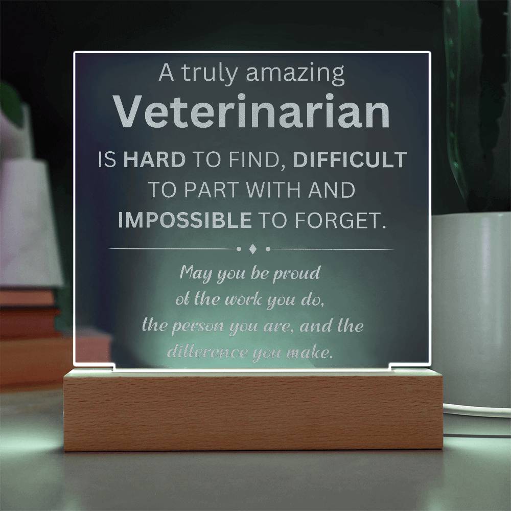 Veterinarian Engraved Plaque 2