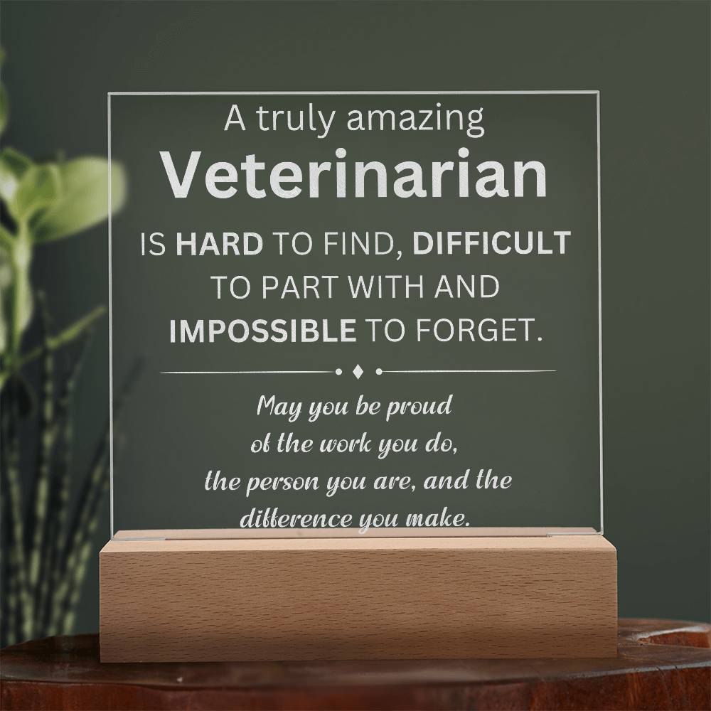 Veterinarian Engraved Plaque 2