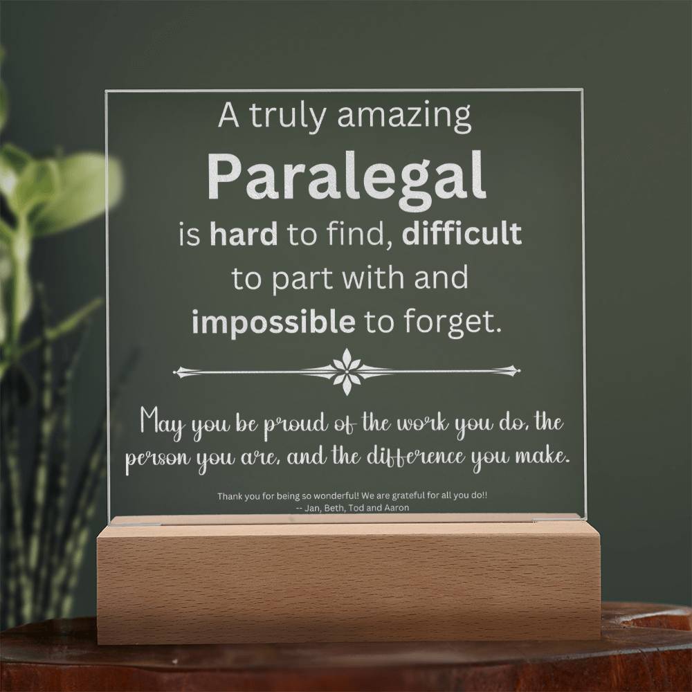 Engraved Paralegalengravedpersonalized