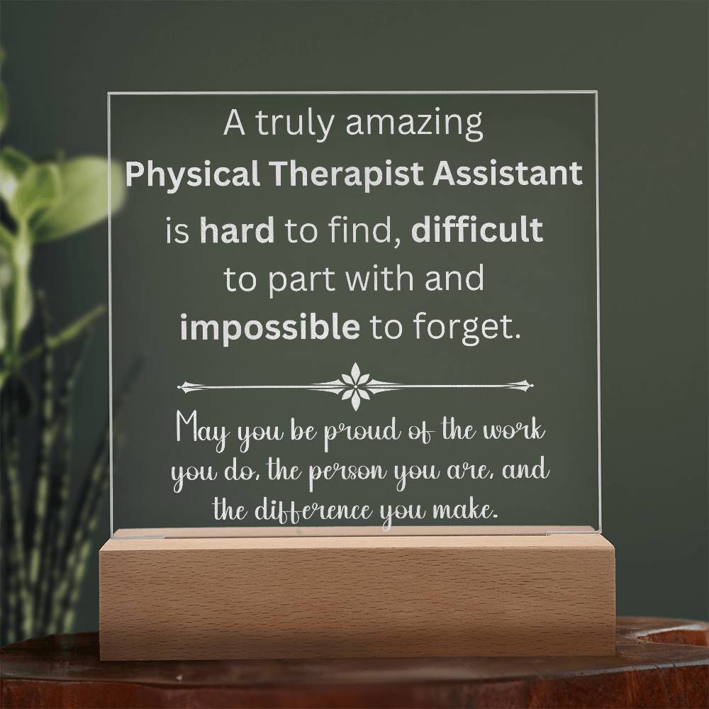 Physical Therapist Engraved Acrylic Plaque