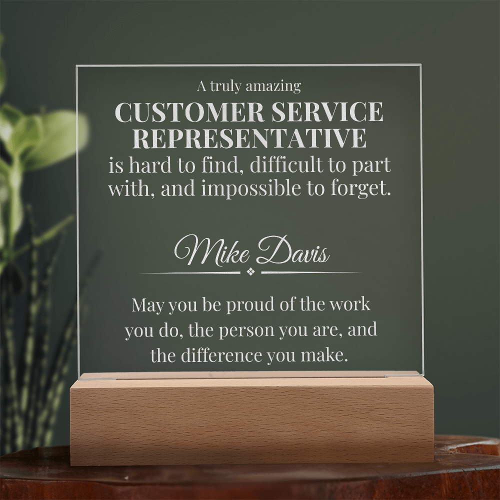 Customer Service Representative Acrylic Plaque Gift | A Truly Amazing Dispatcher Is Hard to Find