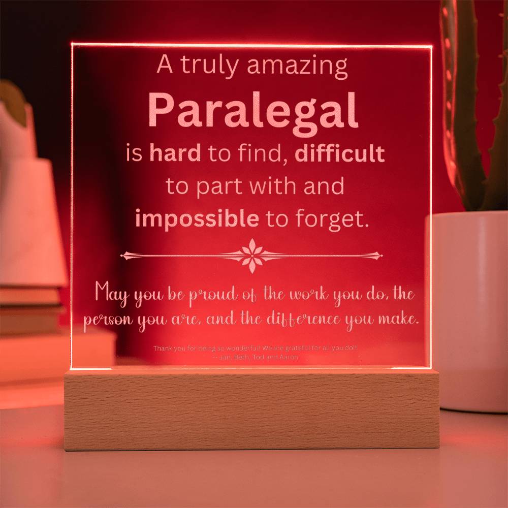 Engraved Paralegalengravedpersonalized
