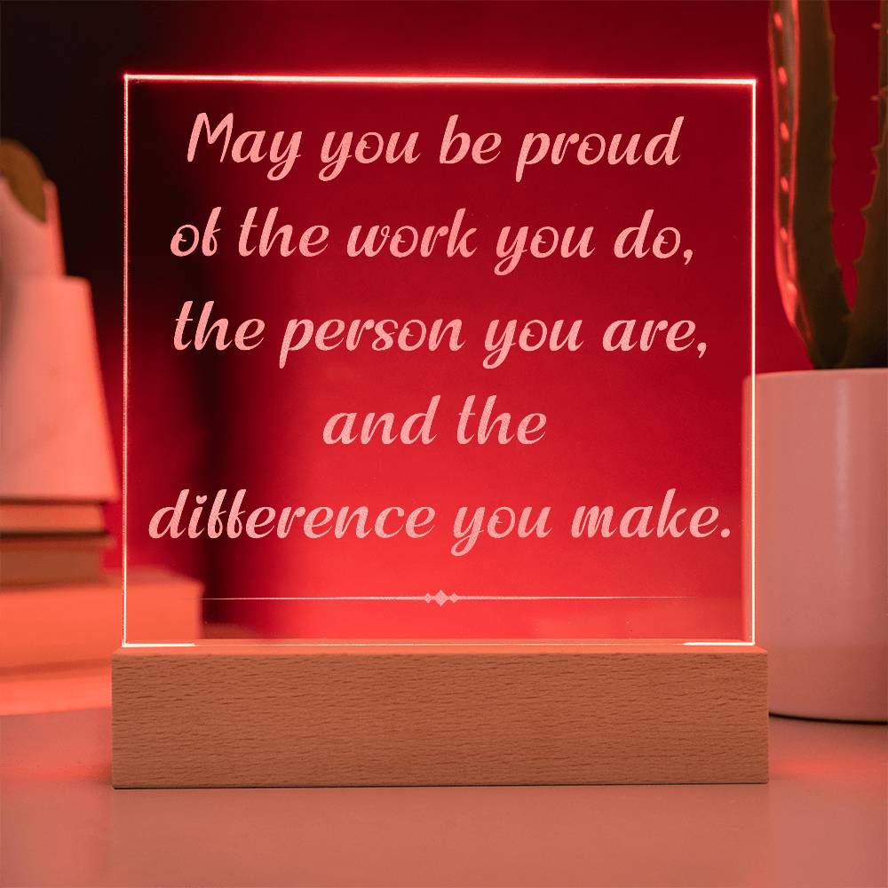 Employee Appreciation Gift Engraved Plaque