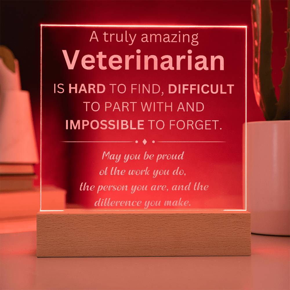 Veterinarian Engraved Plaque 2