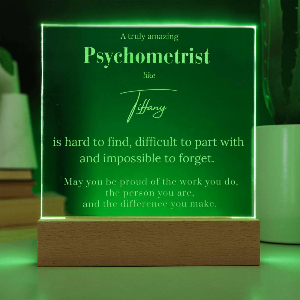 Personalized Psychometrist Acrylic Plaque