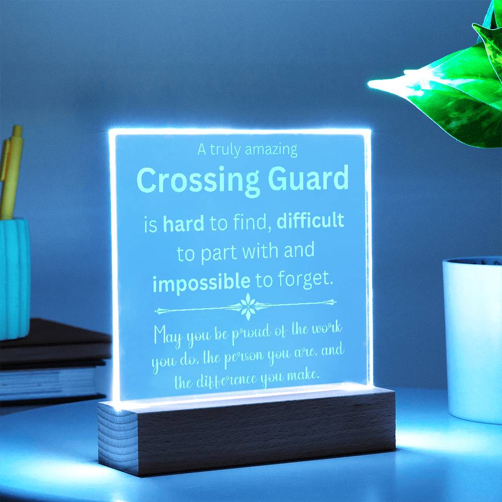 Crossing Guard  Acrylic Plaque
