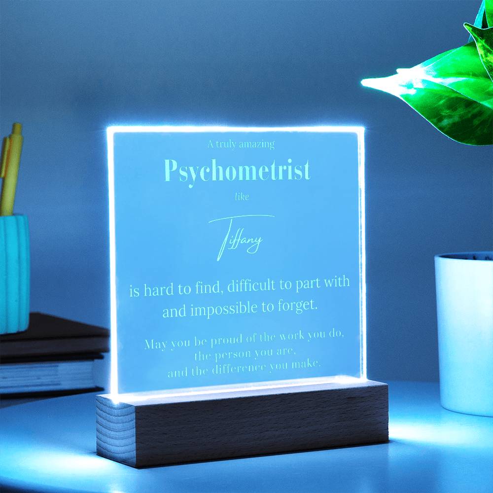 Personalized Psychometrist Acrylic Plaque