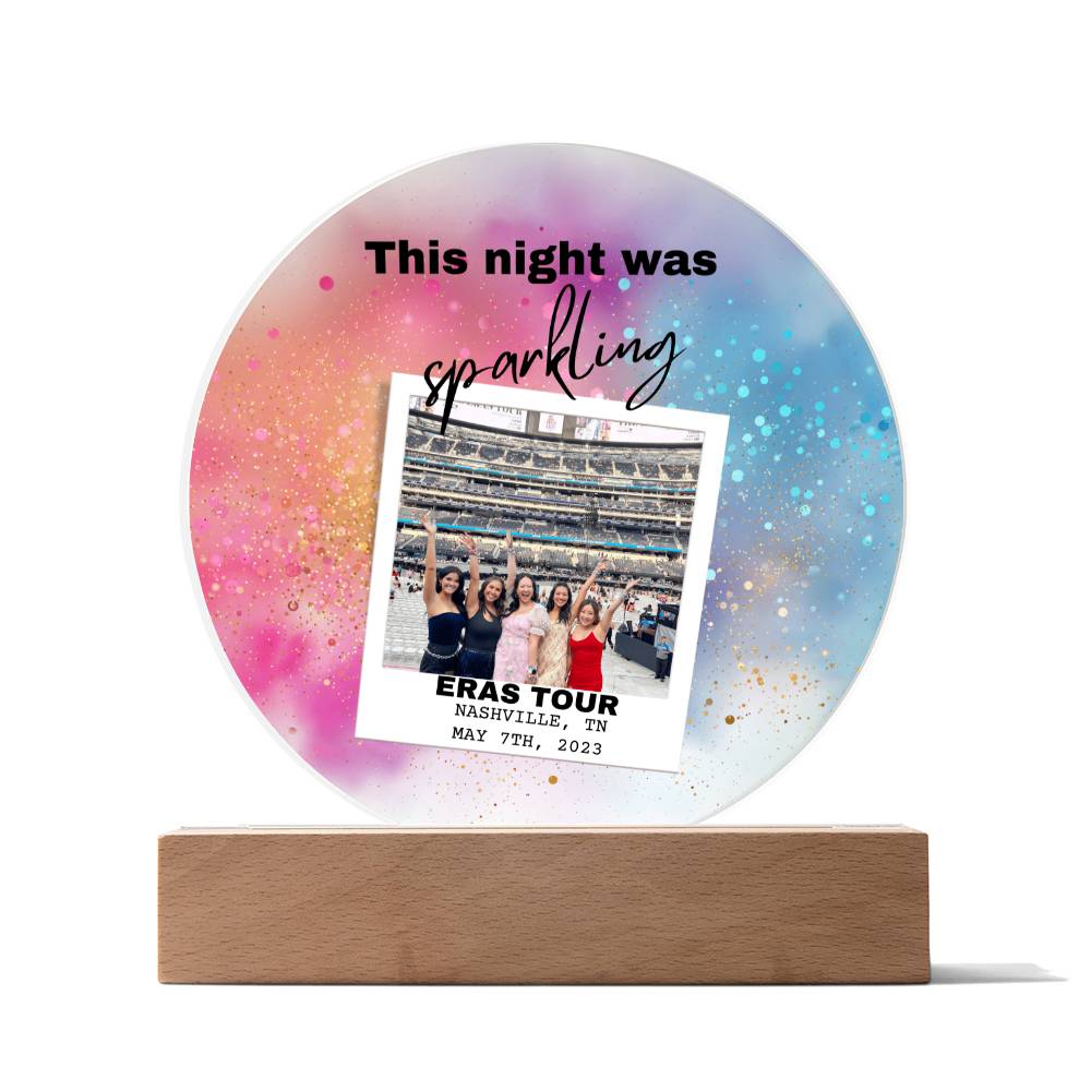 Eras Tour 5 Printed Circle Acrylic Plaque