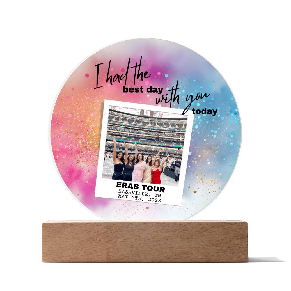 Eras Tour 6 Printed Circle Acrylic Plaque