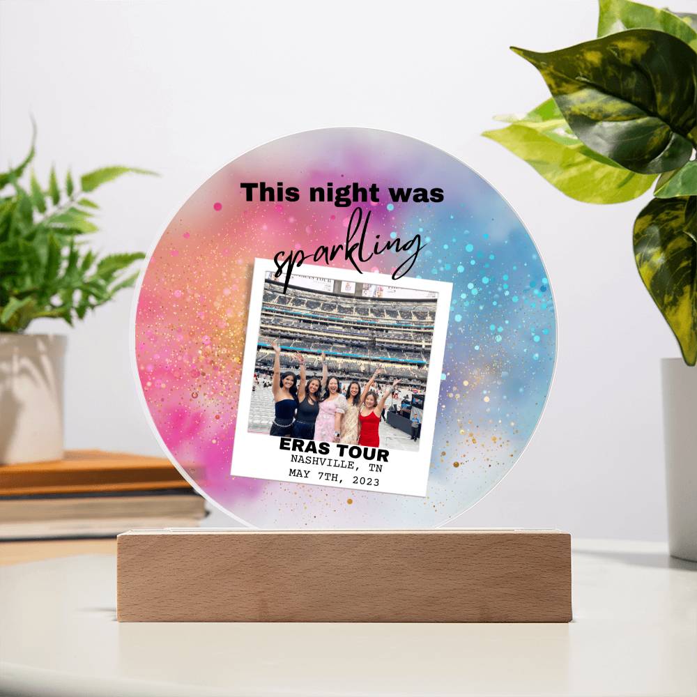Eras Tour 5 Printed Circle Acrylic Plaque