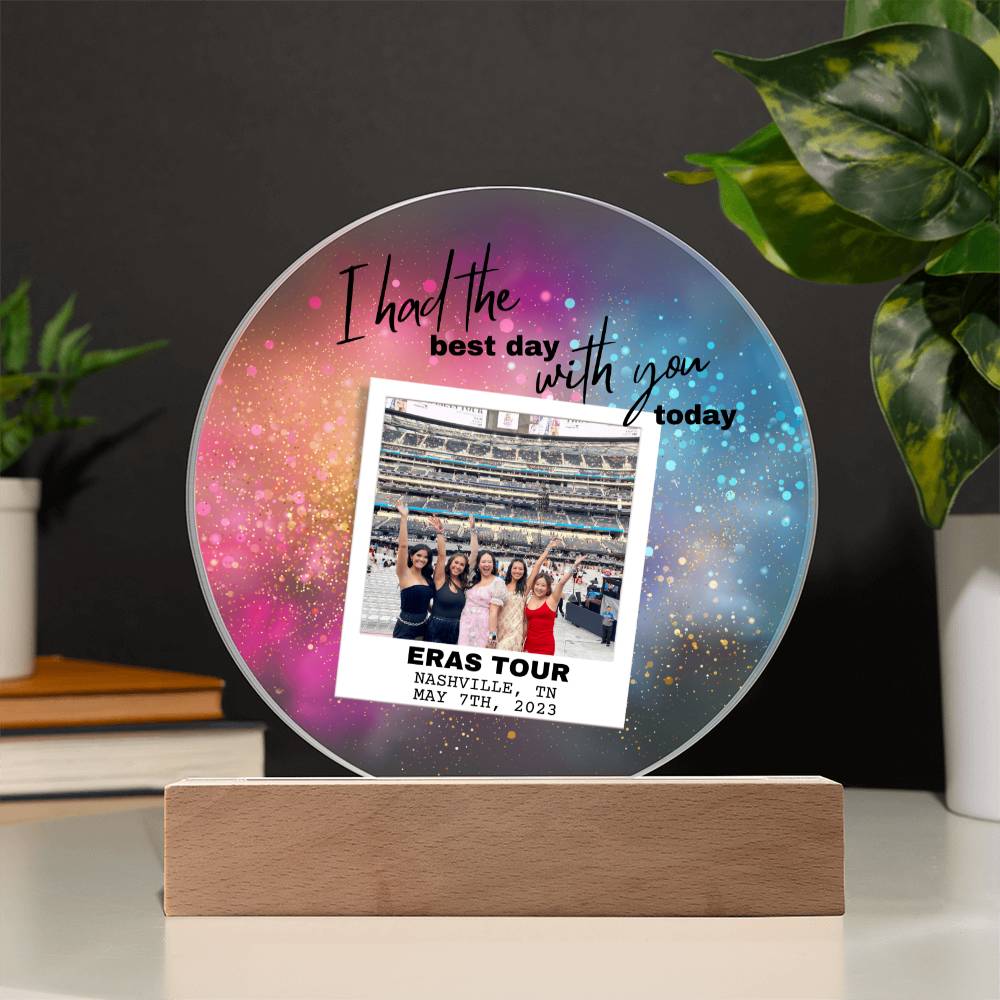 Eras Tour 6 Printed Circle Acrylic Plaque