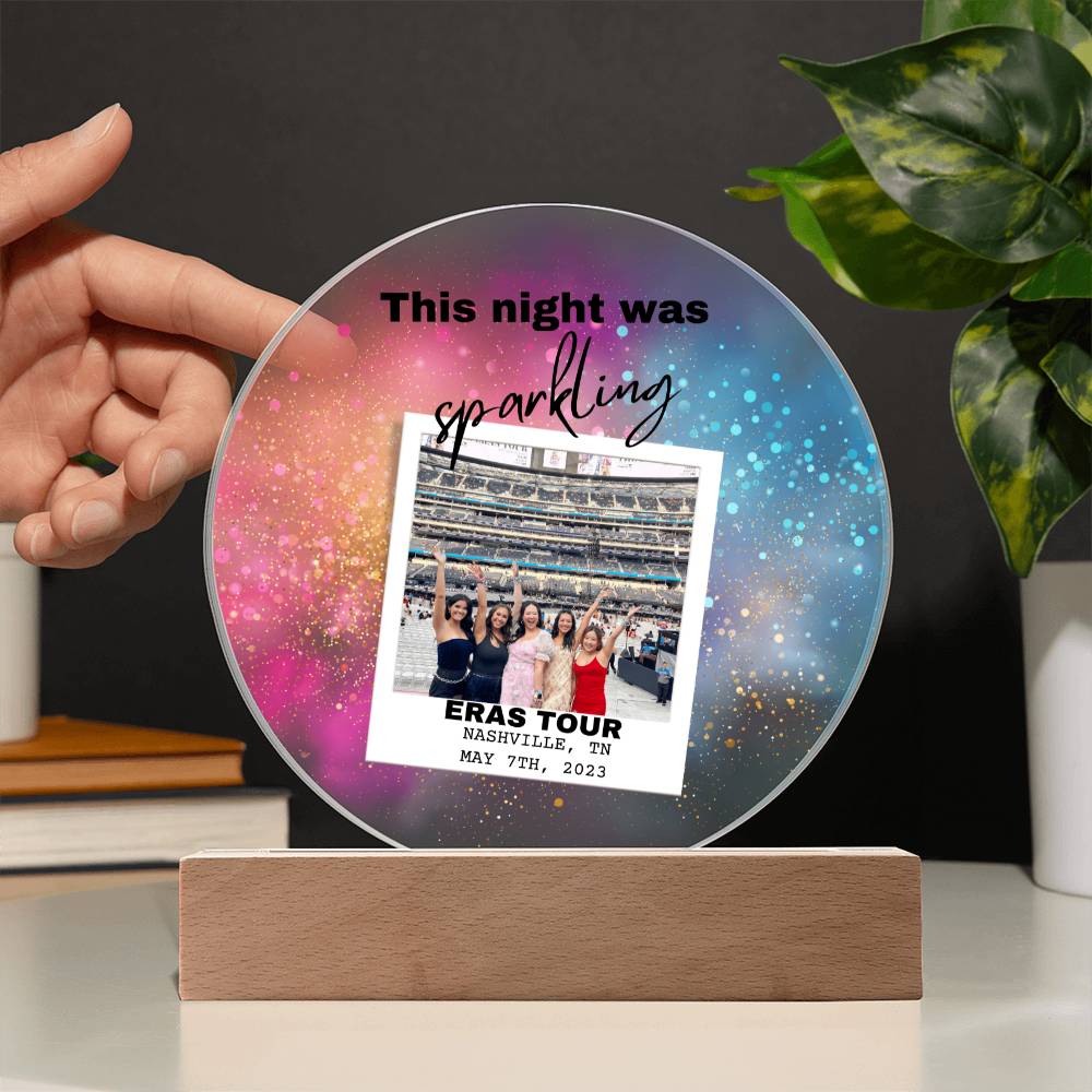 Eras Tour 5 Printed Circle Acrylic Plaque