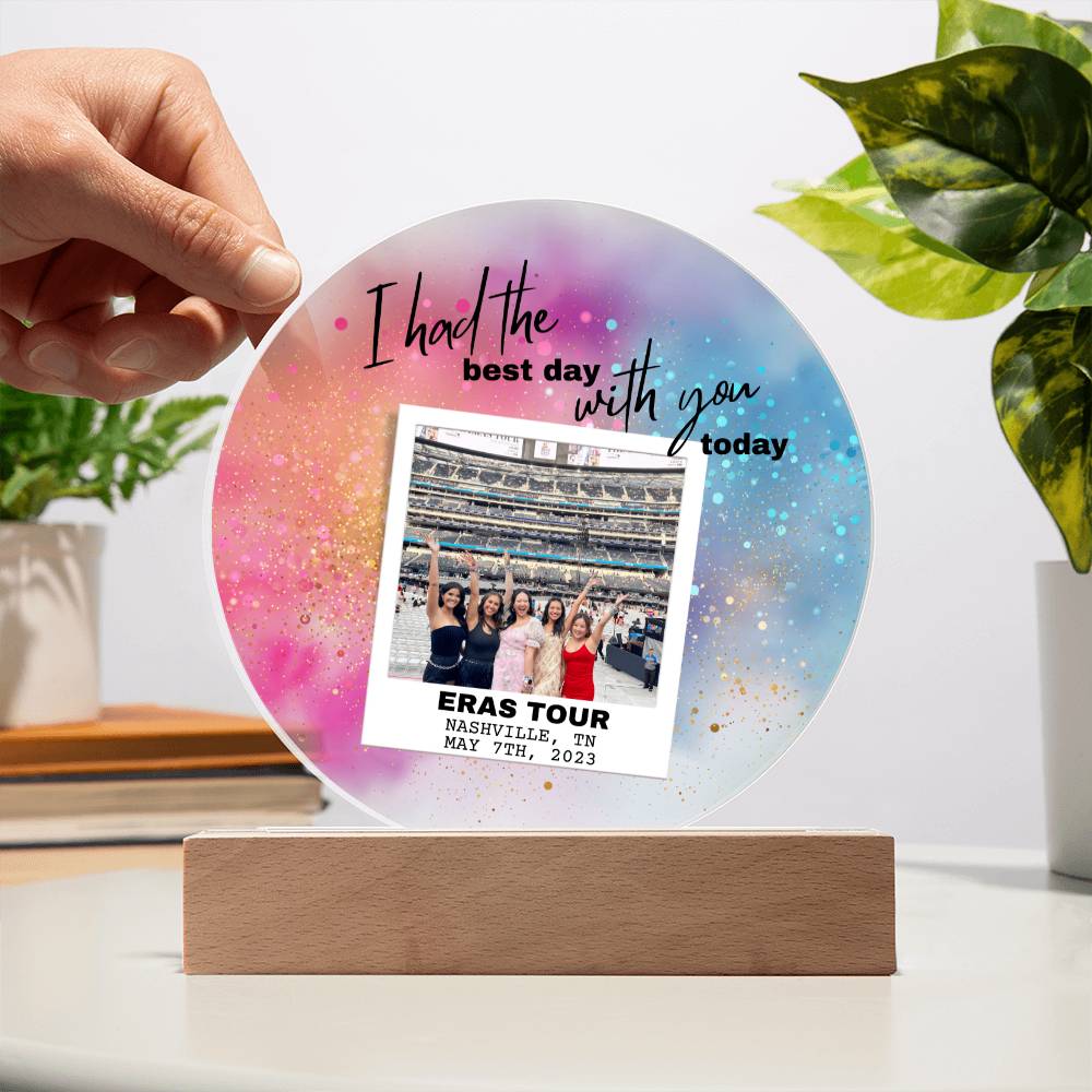 Eras Tour 6 Printed Circle Acrylic Plaque