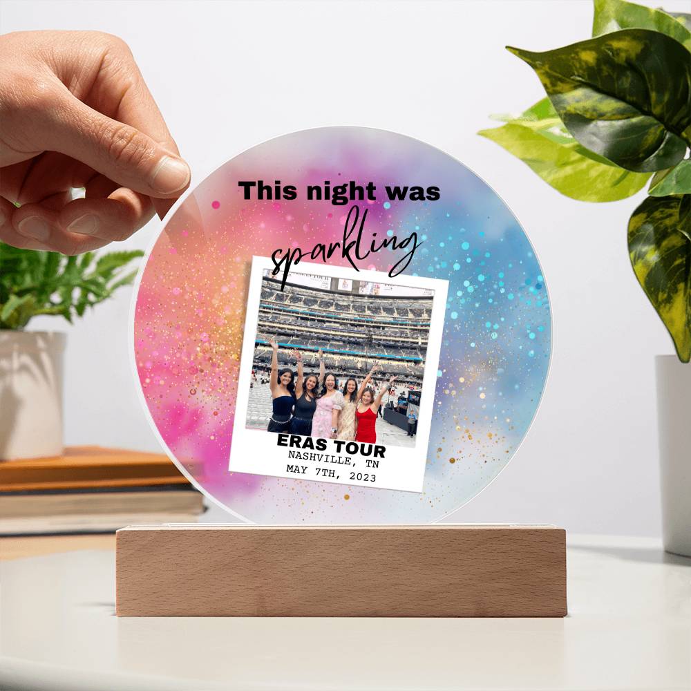 Eras Tour 5 Printed Circle Acrylic Plaque