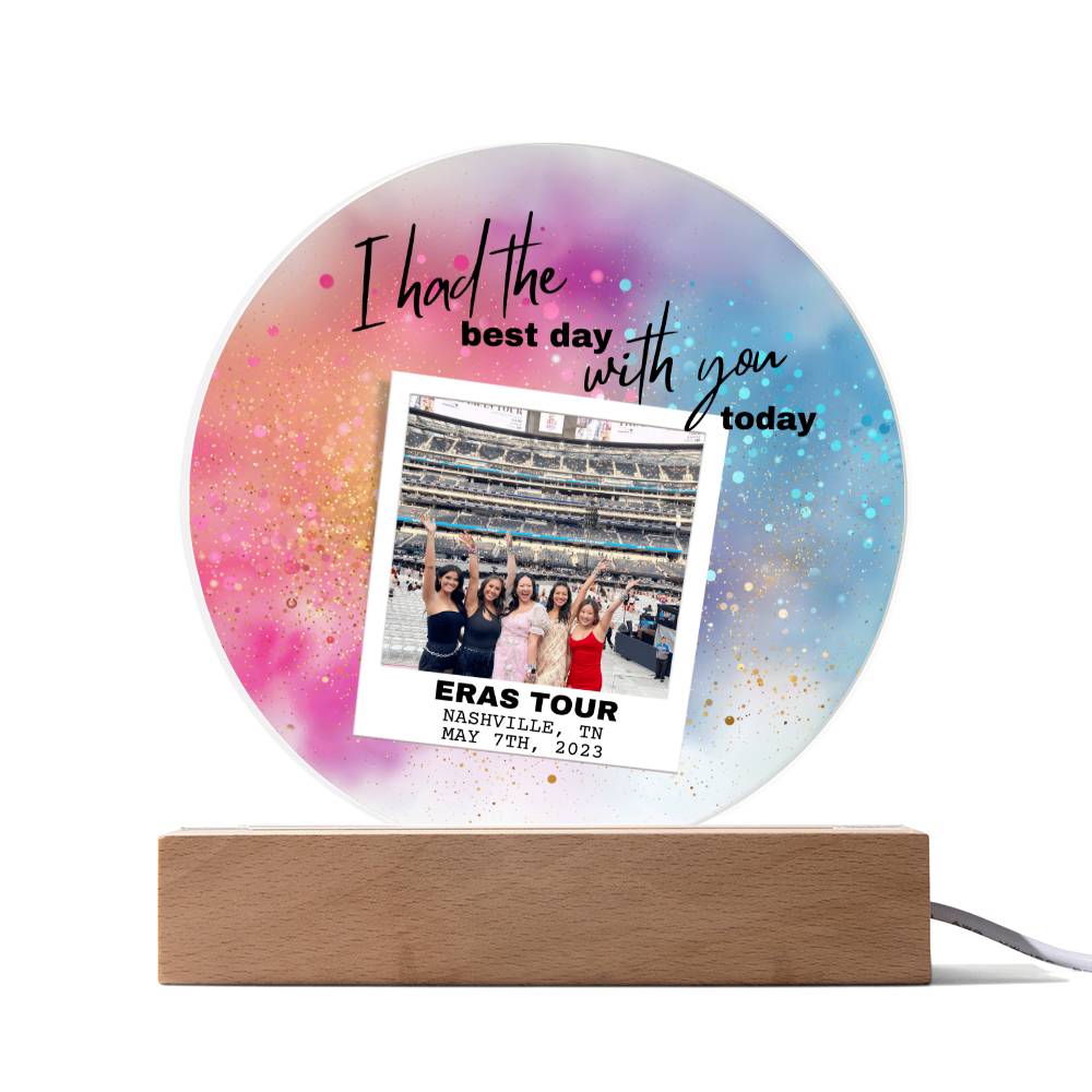 Eras Tour 6 Printed Circle Acrylic Plaque