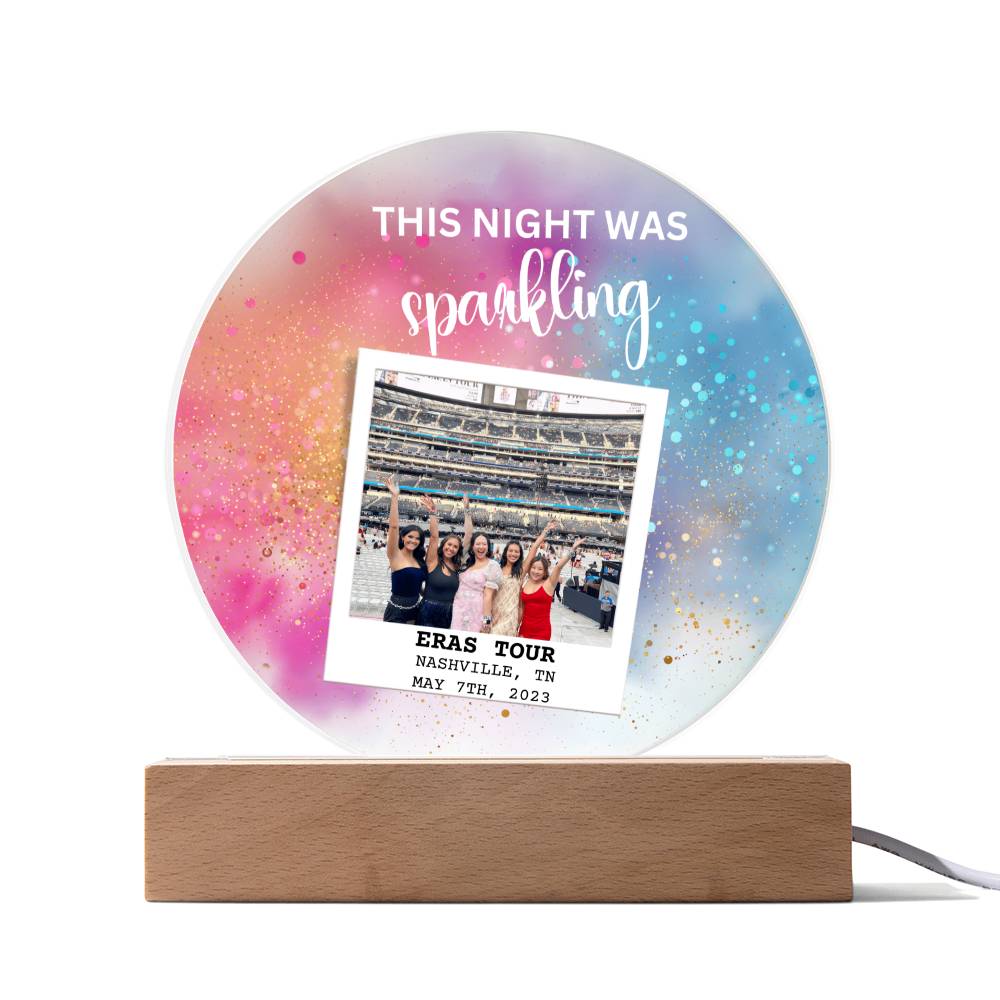 Eras Tour 4 Printed Circle Acrylic Plaque