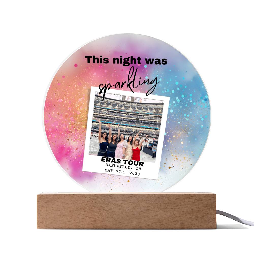 Eras Tour 5 Printed Circle Acrylic Plaque