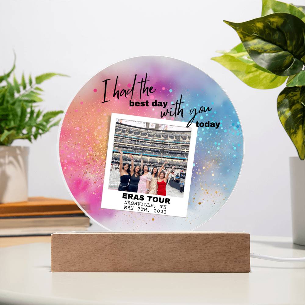 Eras Tour 6 Printed Circle Acrylic Plaque
