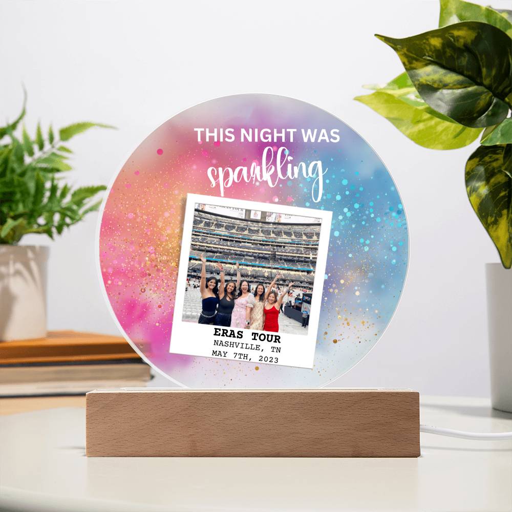 Eras Tour 4 Printed Circle Acrylic Plaque