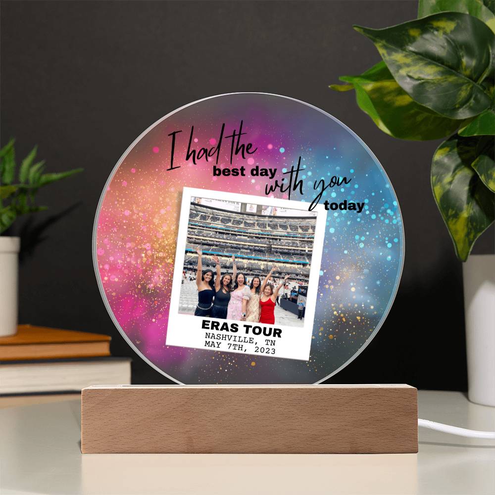 Eras Tour 6 Printed Circle Acrylic Plaque