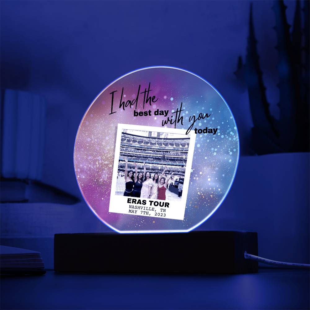Eras Tour 6 Printed Circle Acrylic Plaque