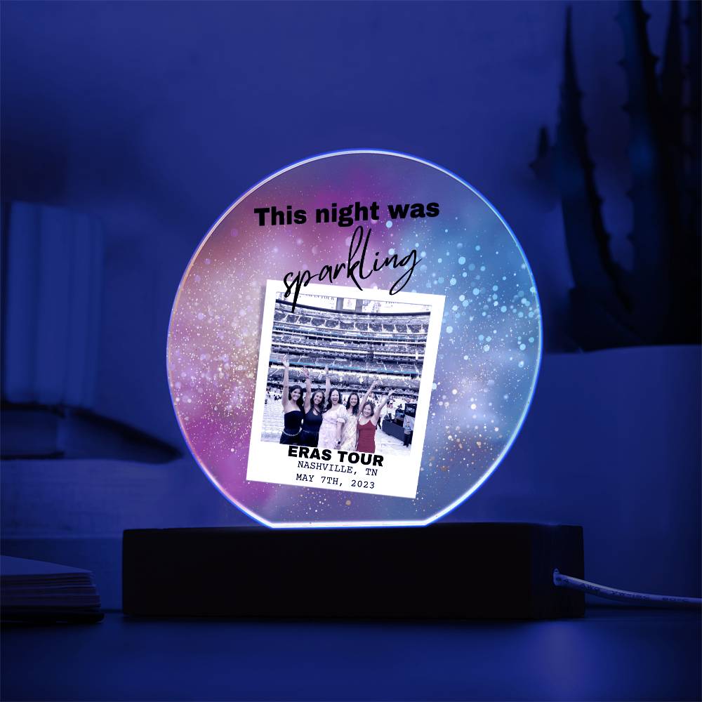 Eras Tour 5 Printed Circle Acrylic Plaque