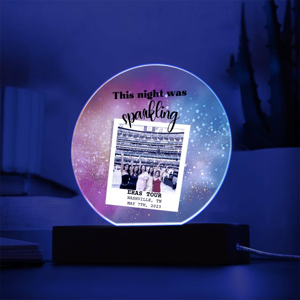 Eras Tour 2 Printed Circle Acrylic Plaque