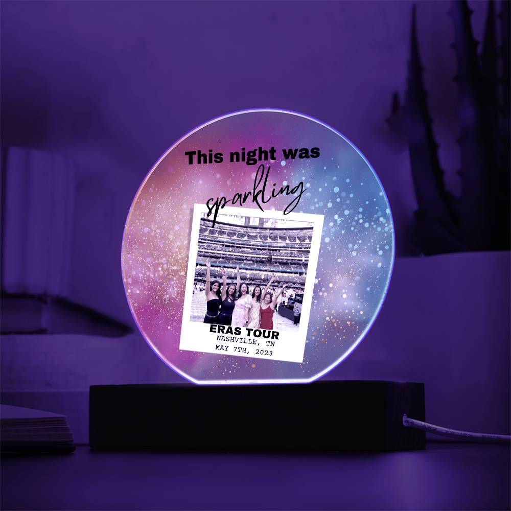 Eras Tour 5 Printed Circle Acrylic Plaque