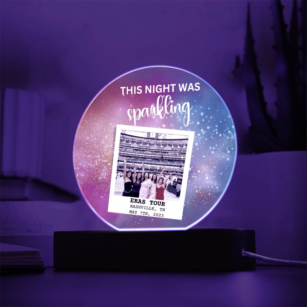 Eras Tour 4 Printed Circle Acrylic Plaque