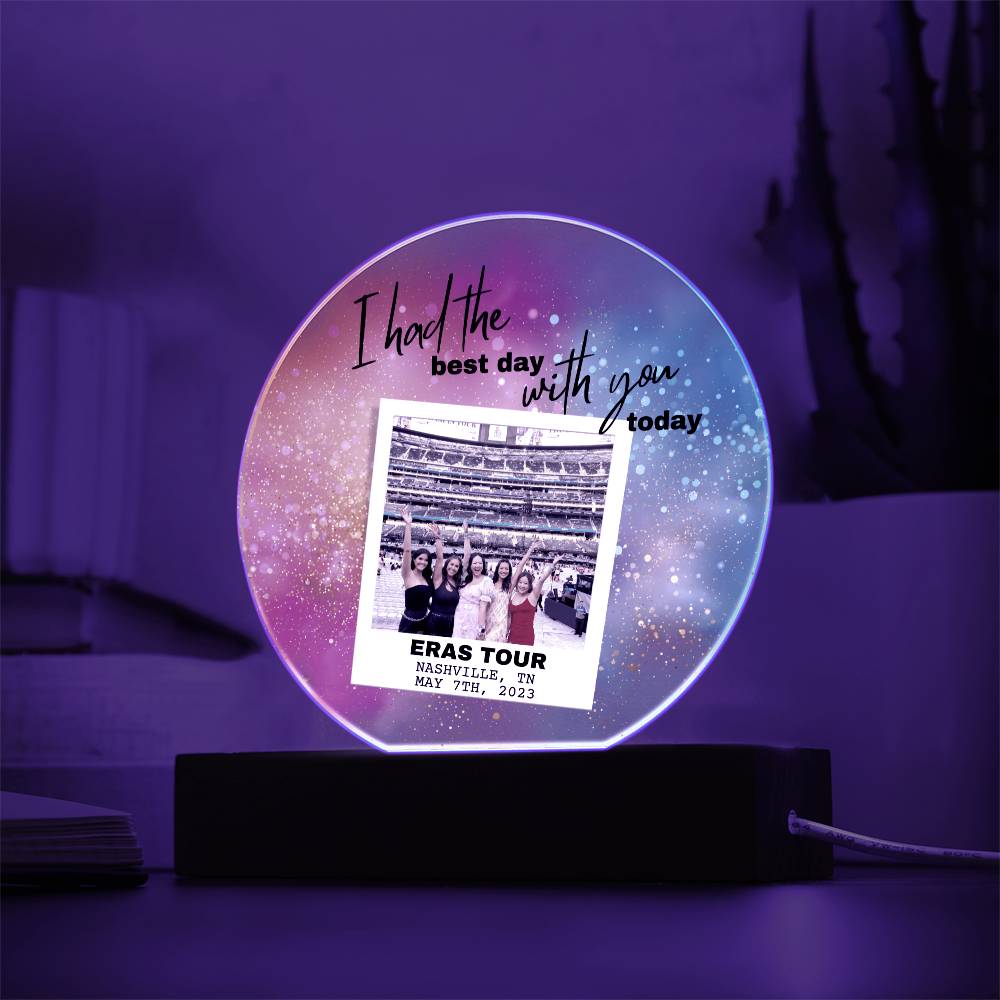 Eras Tour 6 Printed Circle Acrylic Plaque