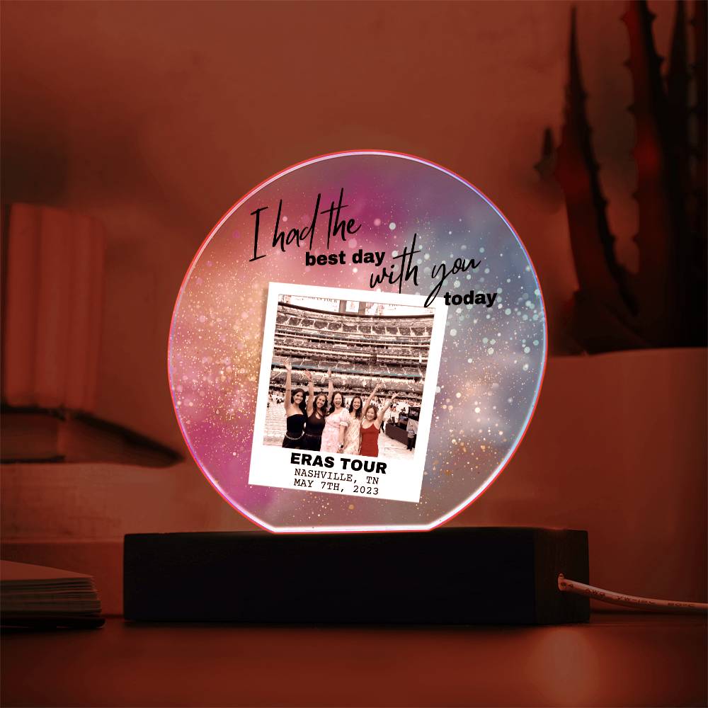 Eras Tour 6 Printed Circle Acrylic Plaque