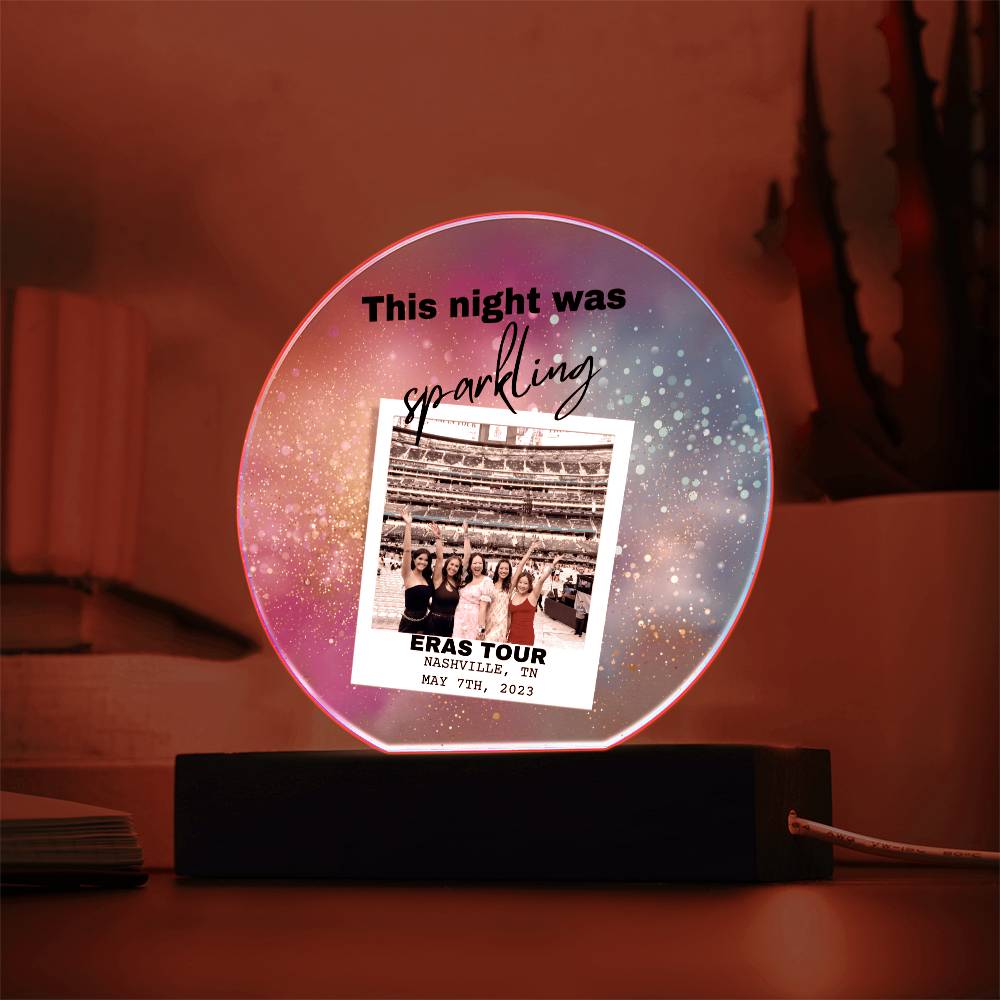 Eras Tour 5 Printed Circle Acrylic Plaque