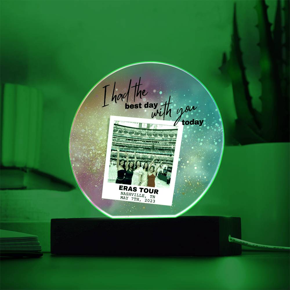 Eras Tour 6 Printed Circle Acrylic Plaque