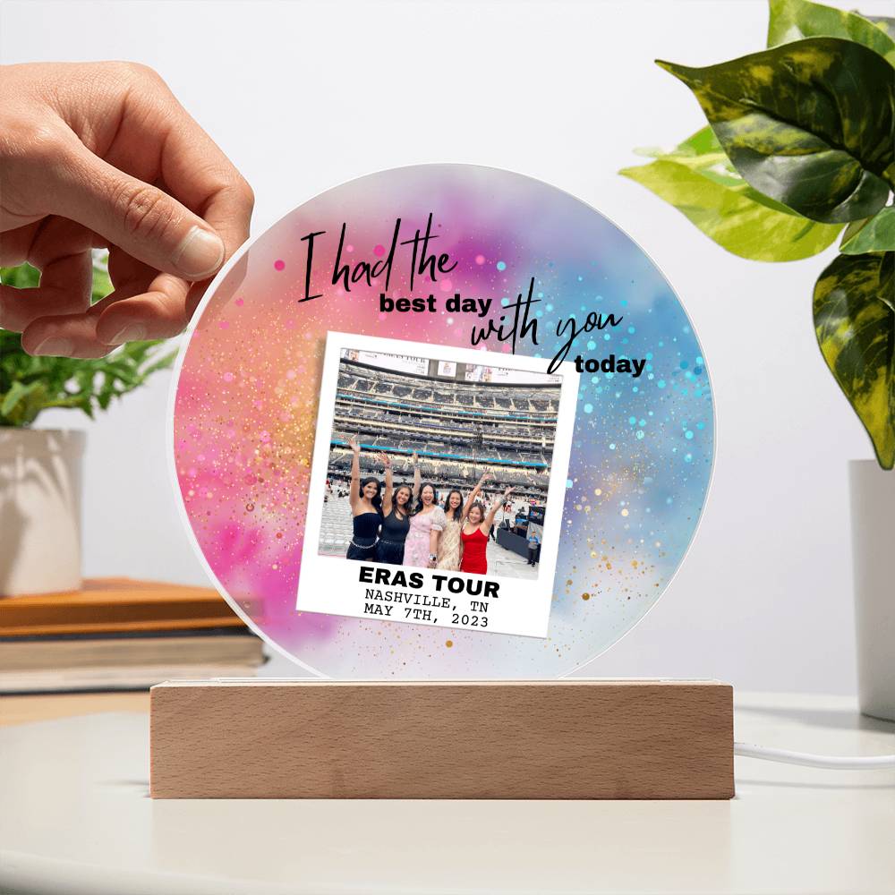 Eras Tour 6 Printed Circle Acrylic Plaque