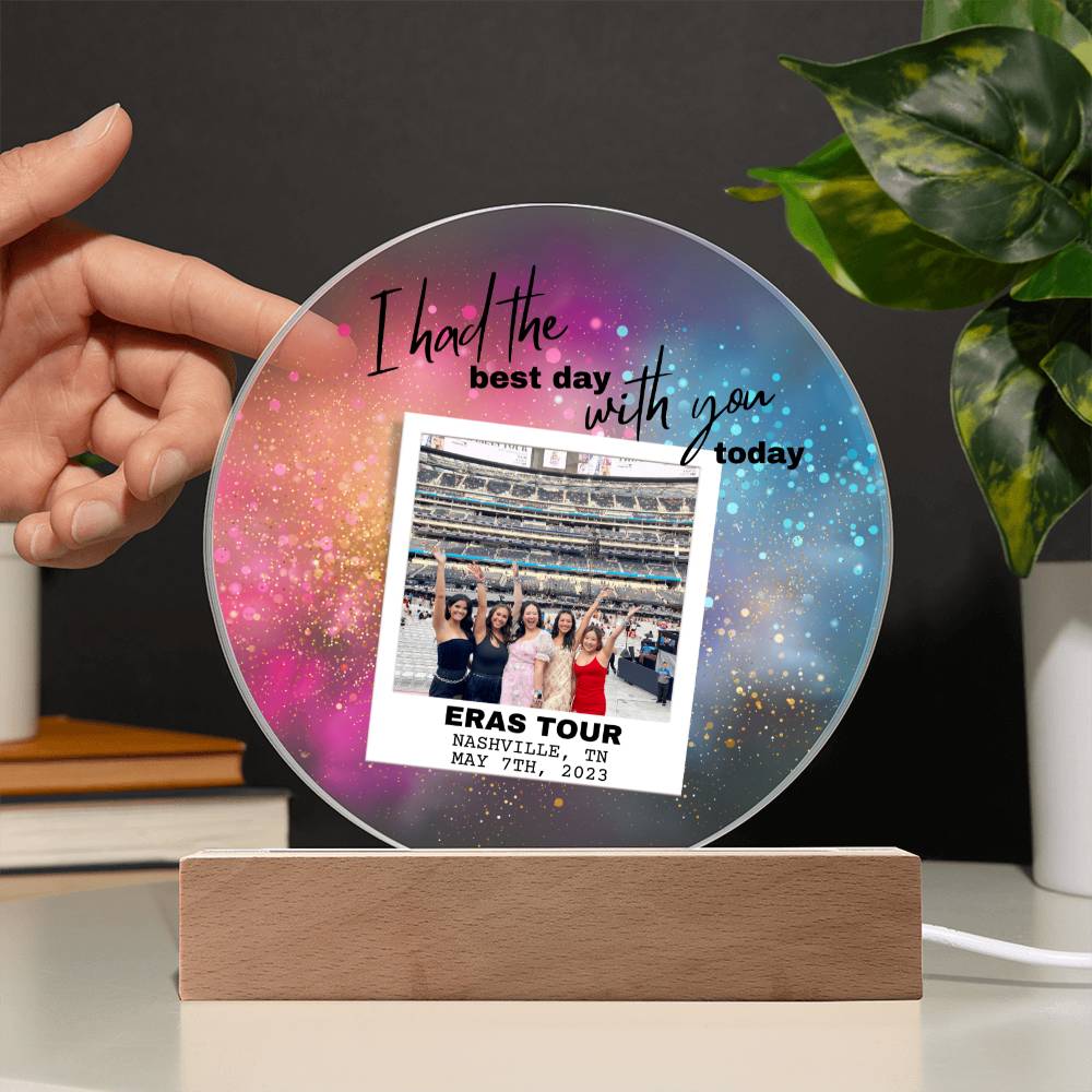 Eras Tour 6 Printed Circle Acrylic Plaque