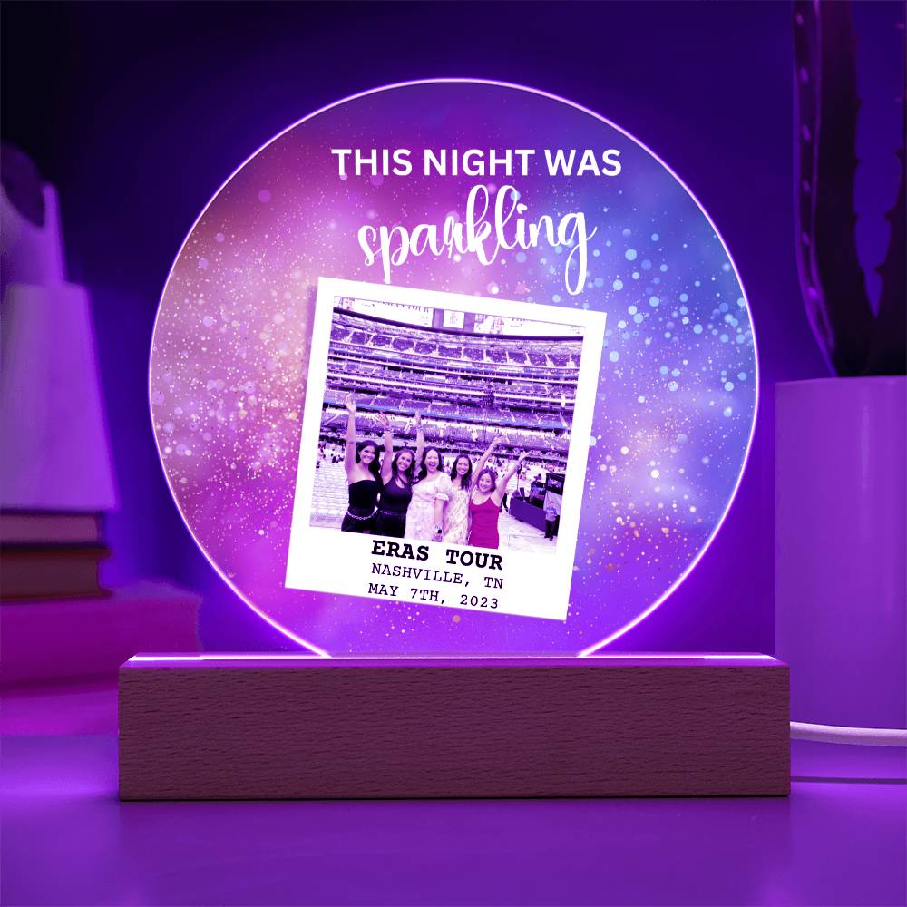 Eras Tour 4 Printed Circle Acrylic Plaque