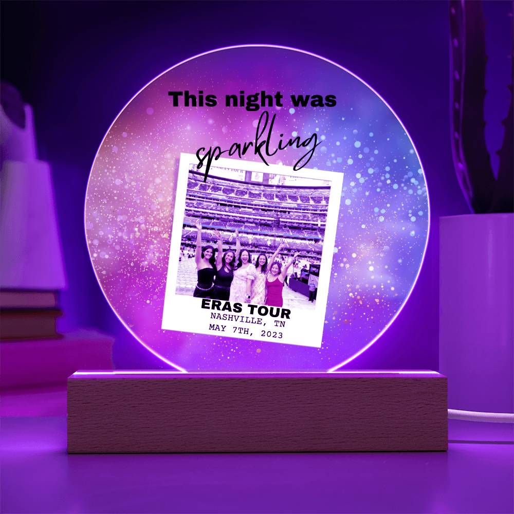 Eras Tour 5 Printed Circle Acrylic Plaque