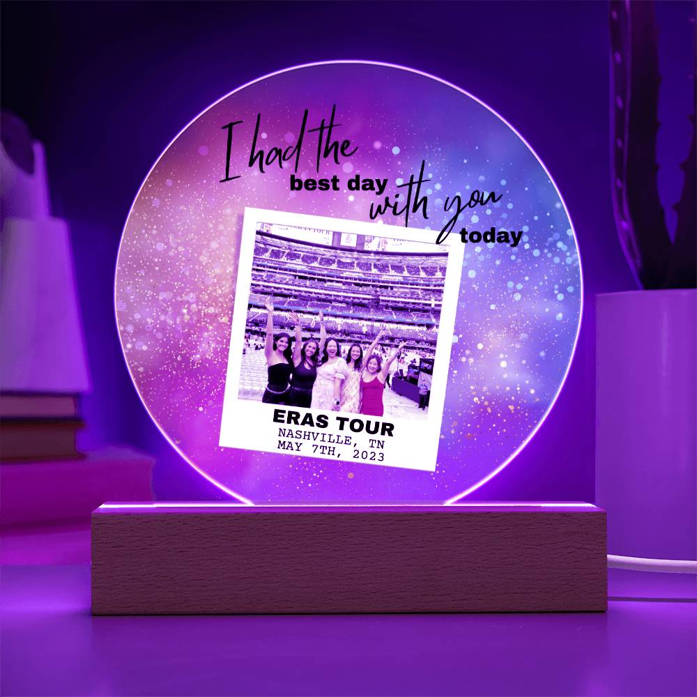 Eras Tour 6 Printed Circle Acrylic Plaque