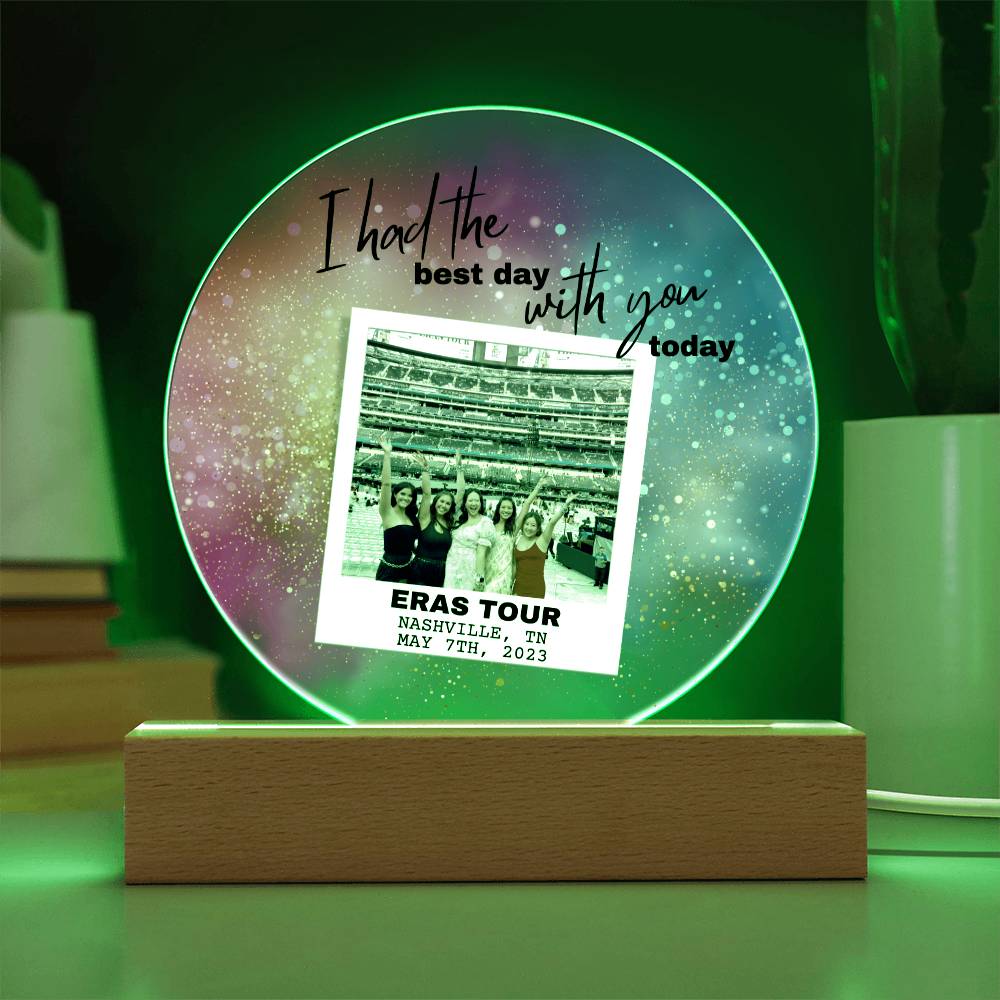 Eras Tour 6 Printed Circle Acrylic Plaque