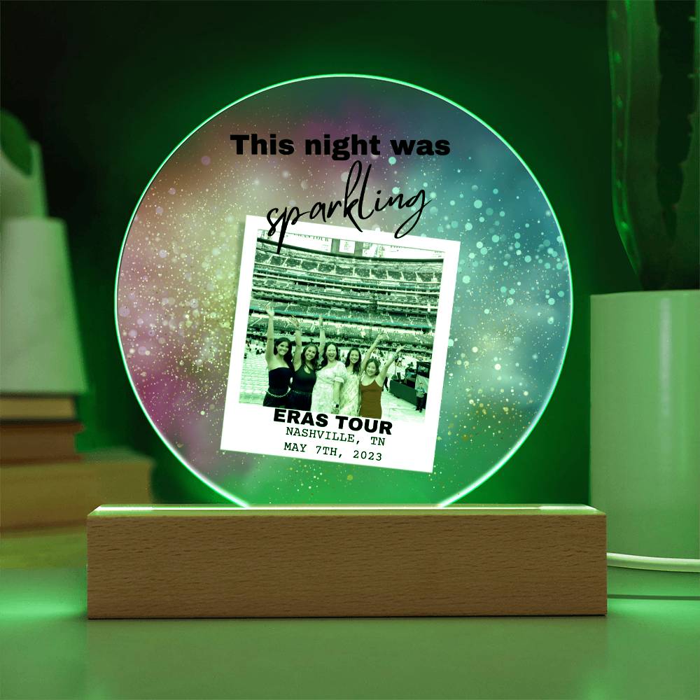 Eras Tour 5 Printed Circle Acrylic Plaque