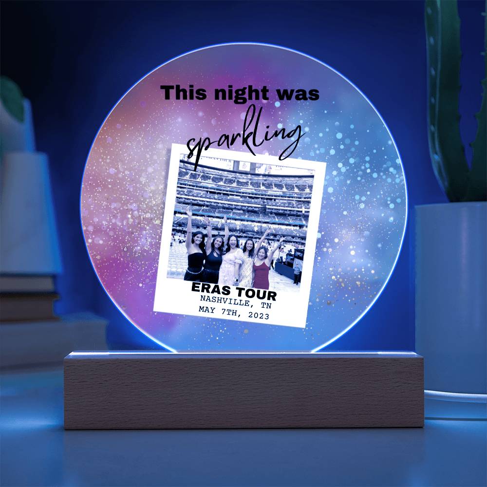 Eras Tour 5 Printed Circle Acrylic Plaque