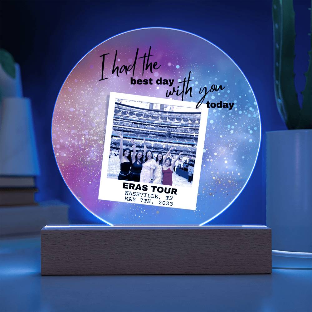 Eras Tour 6 Printed Circle Acrylic Plaque