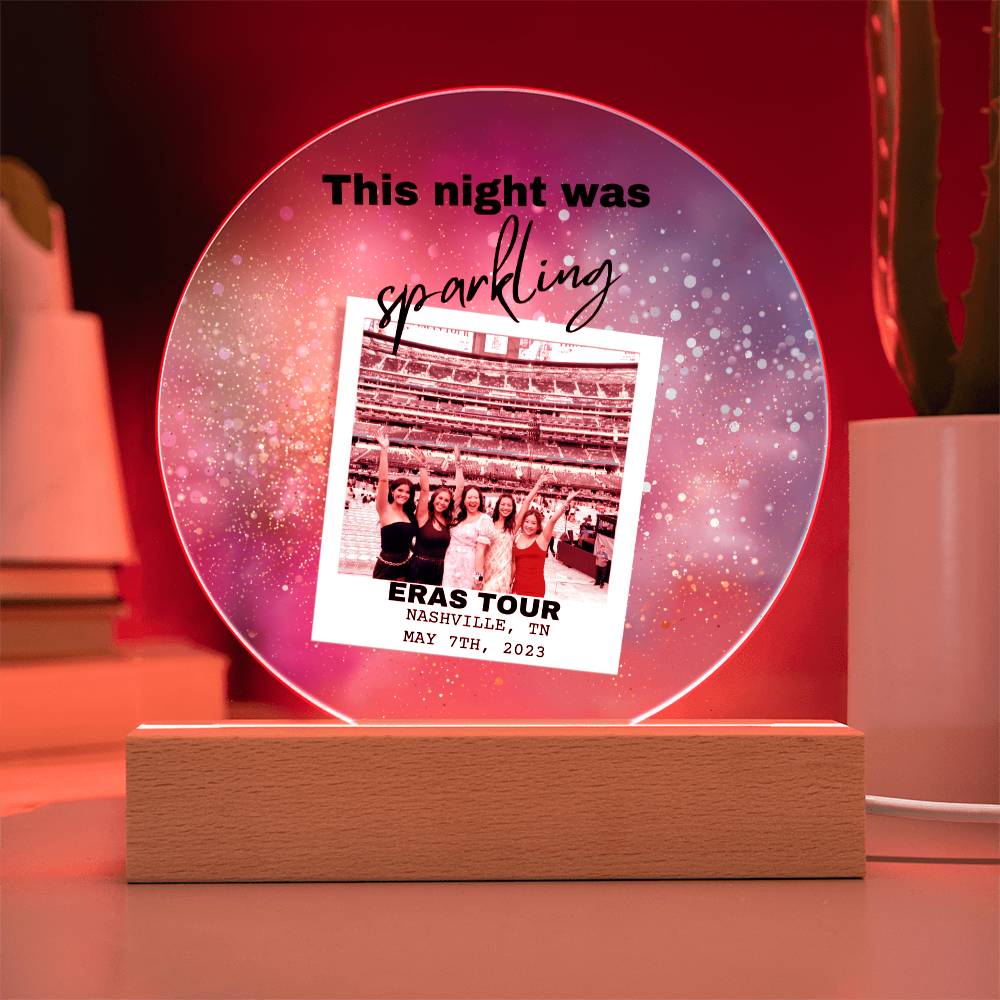 Eras Tour 5 Printed Circle Acrylic Plaque